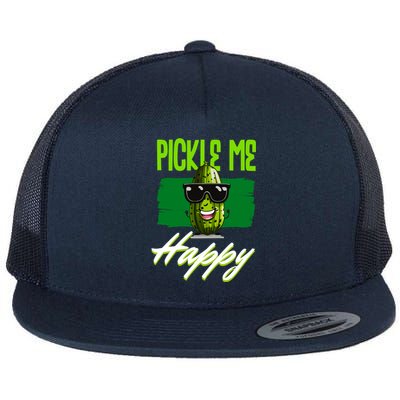 Pickle Me Happy Pickles Lover Great Gift Flat Bill Trucker Hat