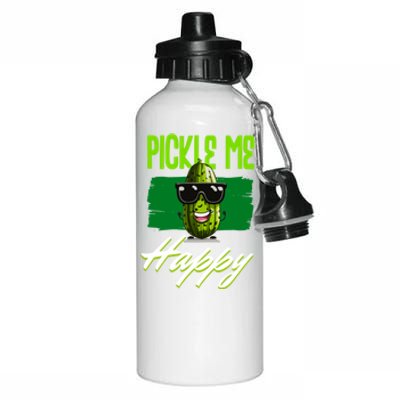 Pickle Me Happy Pickles Lover Great Gift Aluminum Water Bottle