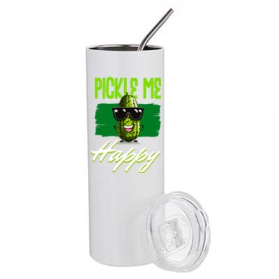 Pickle Me Happy Pickles Lover Great Gift Stainless Steel Tumbler