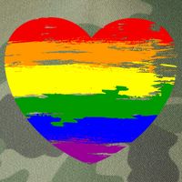Pride Month Heart Distressed Legacy Tie Dye Trucker Hat