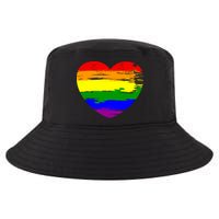 Pride Month Heart Distressed Cool Comfort Performance Bucket Hat