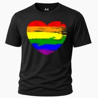 Pride Month Heart Distressed Performance Shirt