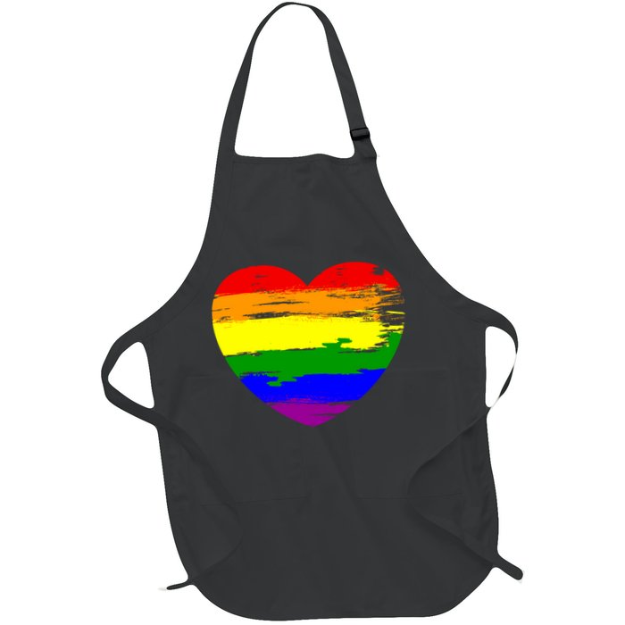 Pride Month Heart Distressed Apron