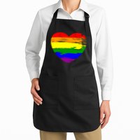 Pride Month Heart Distressed Apron