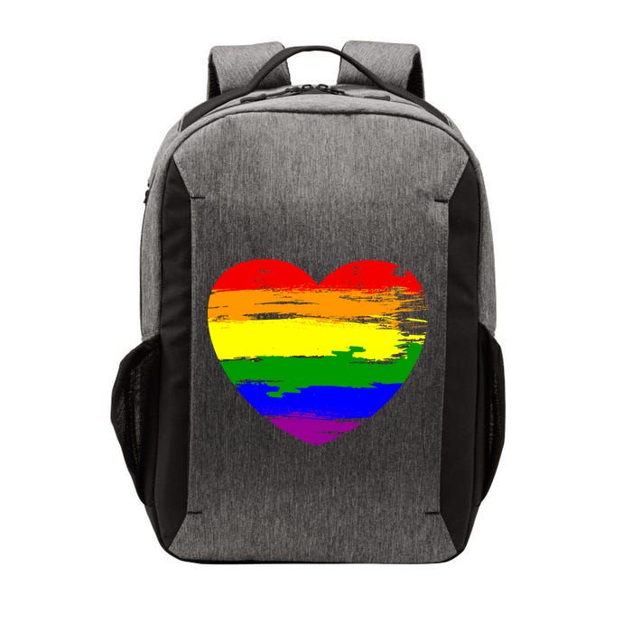 Pride Month Heart Distressed Vector Backpack