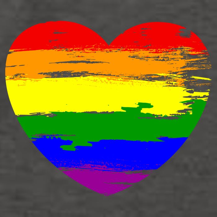 Pride Month Heart Distressed Vector Backpack