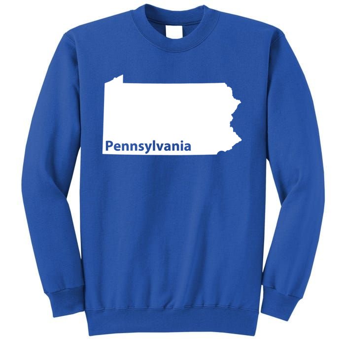 Pennsylvania Map Home State Pride Gift Cute Gift Tall Sweatshirt