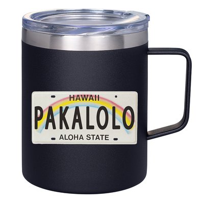 Pakalolo (Marijuana) Hawaii License Plate 12oz Stainless Steel Coffee Mug