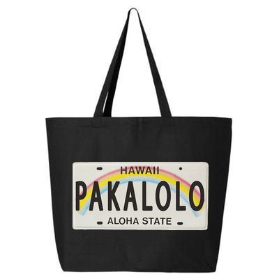 Pakalolo (Marijuana) Hawaii License Plate 25L Jumbo Tote