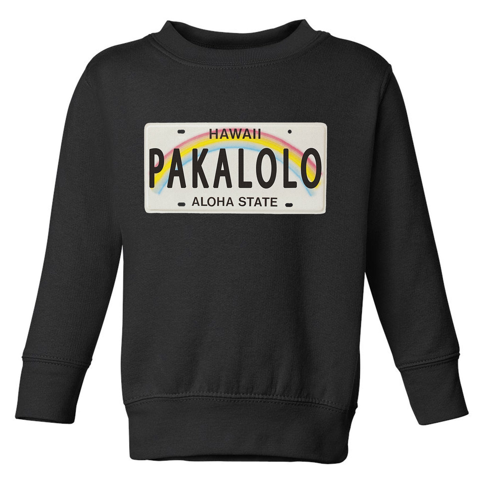 Pakalolo (Marijuana) Hawaii License Plate Toddler Sweatshirt