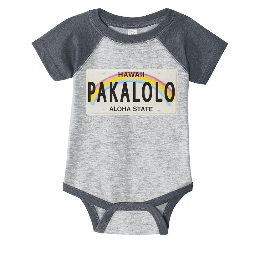 Pakalolo (Marijuana) Hawaii License Plate Infant Baby Jersey Bodysuit