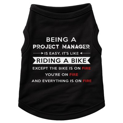 Project Manager Is Easy Funny Humor Doggie Tank
