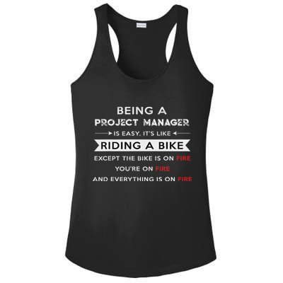 Project Manager Is Easy Funny Humor Ladies PosiCharge Competitor Racerback Tank