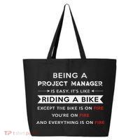 Project Manager Is Easy Funny Humor 25L Jumbo Tote