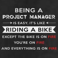Project Manager Is Easy Funny Humor Golf Towel
