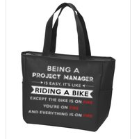 Project Manager Is Easy Funny Humor Zip Tote Bag
