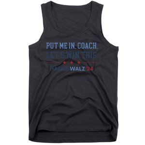 Put Me In Coach Let’S Win This Kamala Harris Walz Waltz 2024 Gift Tank Top