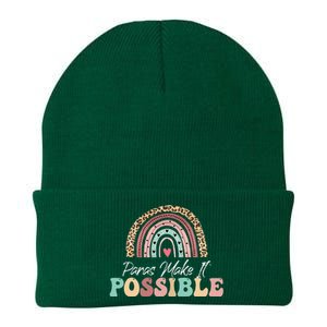 Paras Make It Possible Teacher Paraprofessional Knit Cap Winter Beanie