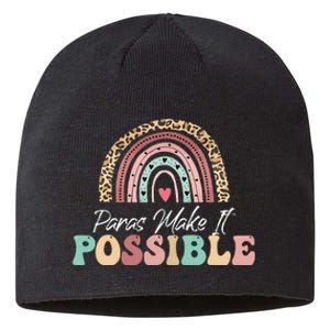 Paras Make It Possible Teacher Paraprofessional Sustainable Beanie