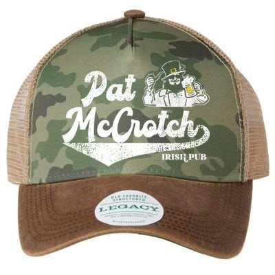 Pat McCrotch Irish Pub Leprechaun Funny St Patricks Day Legacy Tie Dye Trucker Hat