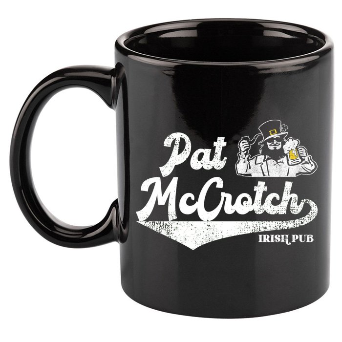 Pat McCrotch Irish Pub Leprechaun Funny St Patricks Day 11oz C Handle Ceramic Mug