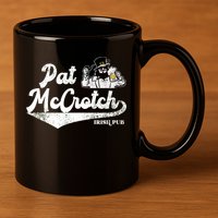 Pat McCrotch Irish Pub Leprechaun Funny St Patricks Day 11oz C Handle Ceramic Mug