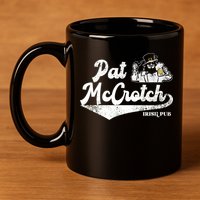 Pat McCrotch Irish Pub Leprechaun Funny St Patricks Day 11oz C Handle Ceramic Mug