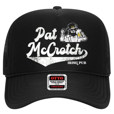 Pat McCrotch Irish Pub Leprechaun Funny St Patricks Day Trucker Hat