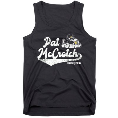 Pat McCrotch Irish Pub Leprechaun Funny St Patricks Day Tank Top