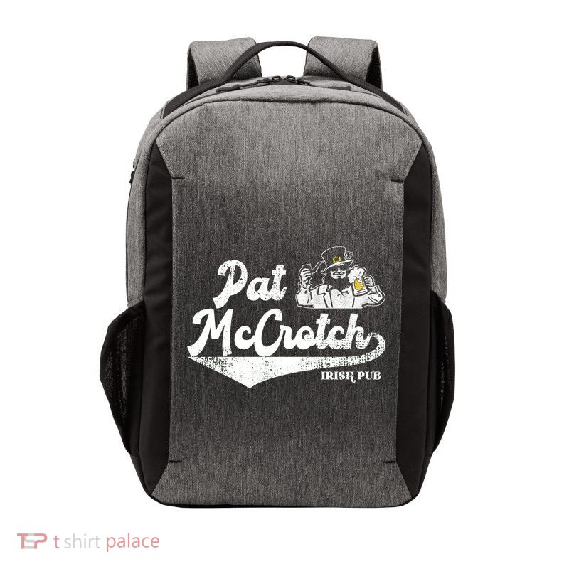 Pat McCrotch Irish Pub Leprechaun Funny St Patricks Day Vector Backpack