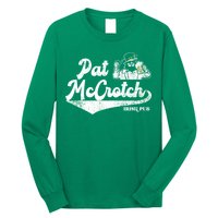 Pat McCrotch Irish Pub Leprechaun Funny St Patricks Day Long Sleeve Shirt