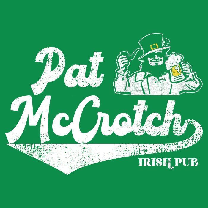 Pat McCrotch Irish Pub Leprechaun Funny St Patricks Day Sweatshirt
