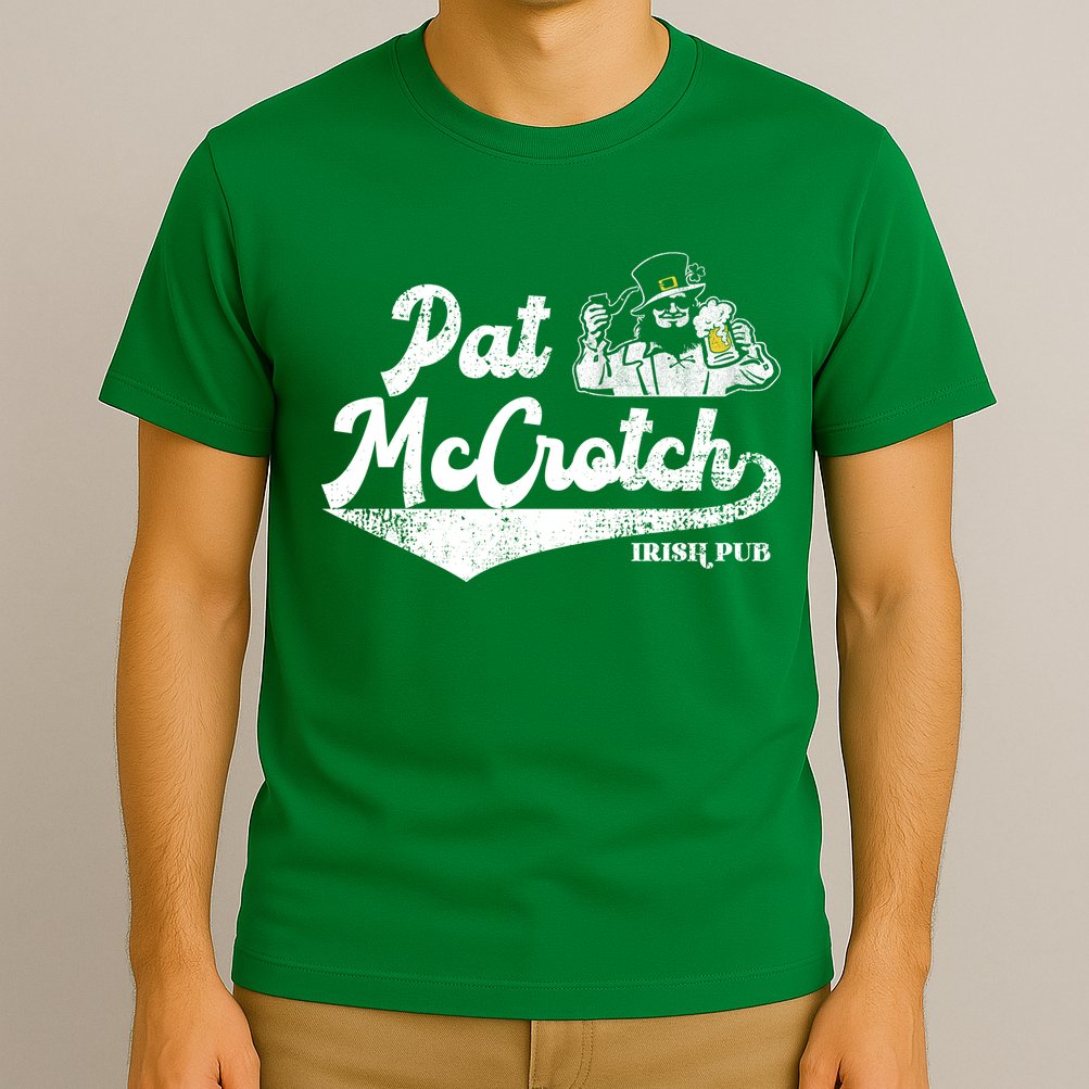 Pat McCrotch Irish Pub Leprechaun Funny St Patricks Day T-Shirt