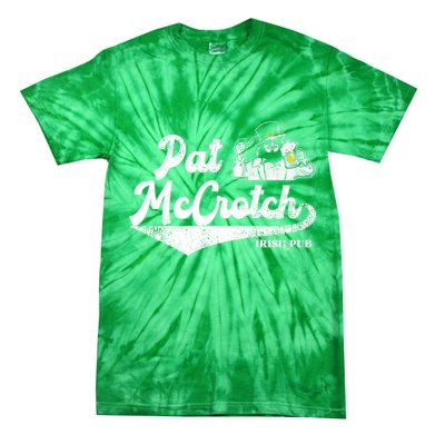 Pat McCrotch Irish Pub Leprechaun Funny St Patricks Day Tie-Dye T-Shirt