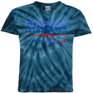 Put Me In Coach Lets Win This Tim Wa Lz Kamala Harris 2024 Kids Tie-Dye T-Shirt