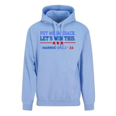 Put Me In Coach Lets Win This Tim Wa Lz Kamala Harris 2024 Unisex Surf Hoodie