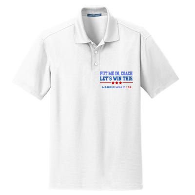 Put Me In Coach Lets Win This Tim Wa Lz Kamala Harris 2024 Dry Zone Grid Polo