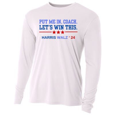 Put Me In Coach Lets Win This Tim Wa Lz Kamala Harris 2024 Cooling Performance Long Sleeve Crew