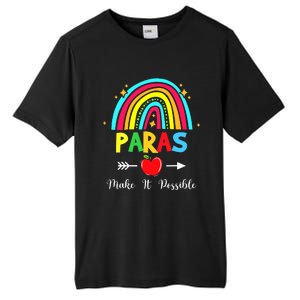 Paras Make It Possible Paraprofessional Funny Para Teacher Tall Fusion ChromaSoft Performance T-Shirt