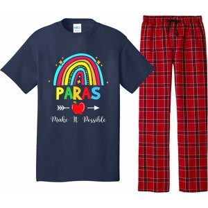 Paras Make It Possible Paraprofessional Funny Para Teacher Pajama Set