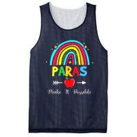 Paras Make It Possible Paraprofessional Funny Para Teacher Mesh Reversible Basketball Jersey Tank