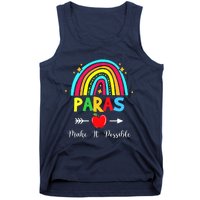 Paras Make It Possible Paraprofessional Funny Para Teacher Tank Top