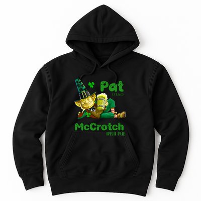 Pats Mccrotch Irish Pub Leprechaun Funny St Patricks Day Hoodie