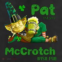 Pats Mccrotch Irish Pub Leprechaun Funny St Patricks Day Adult Drive Performance Visor