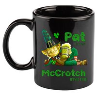 Pats Mccrotch Irish Pub Leprechaun Funny St Patricks Day 11oz C Handle Ceramic Mug
