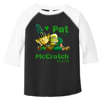 Pats Mccrotch Irish Pub Leprechaun Funny St Patricks Day Toddler Fine Jersey T-Shirt