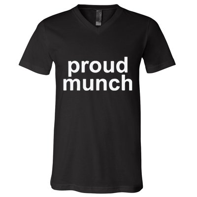 Proud Munch Ice Spice Munch Music Tiktok Funny V-Neck T-Shirt