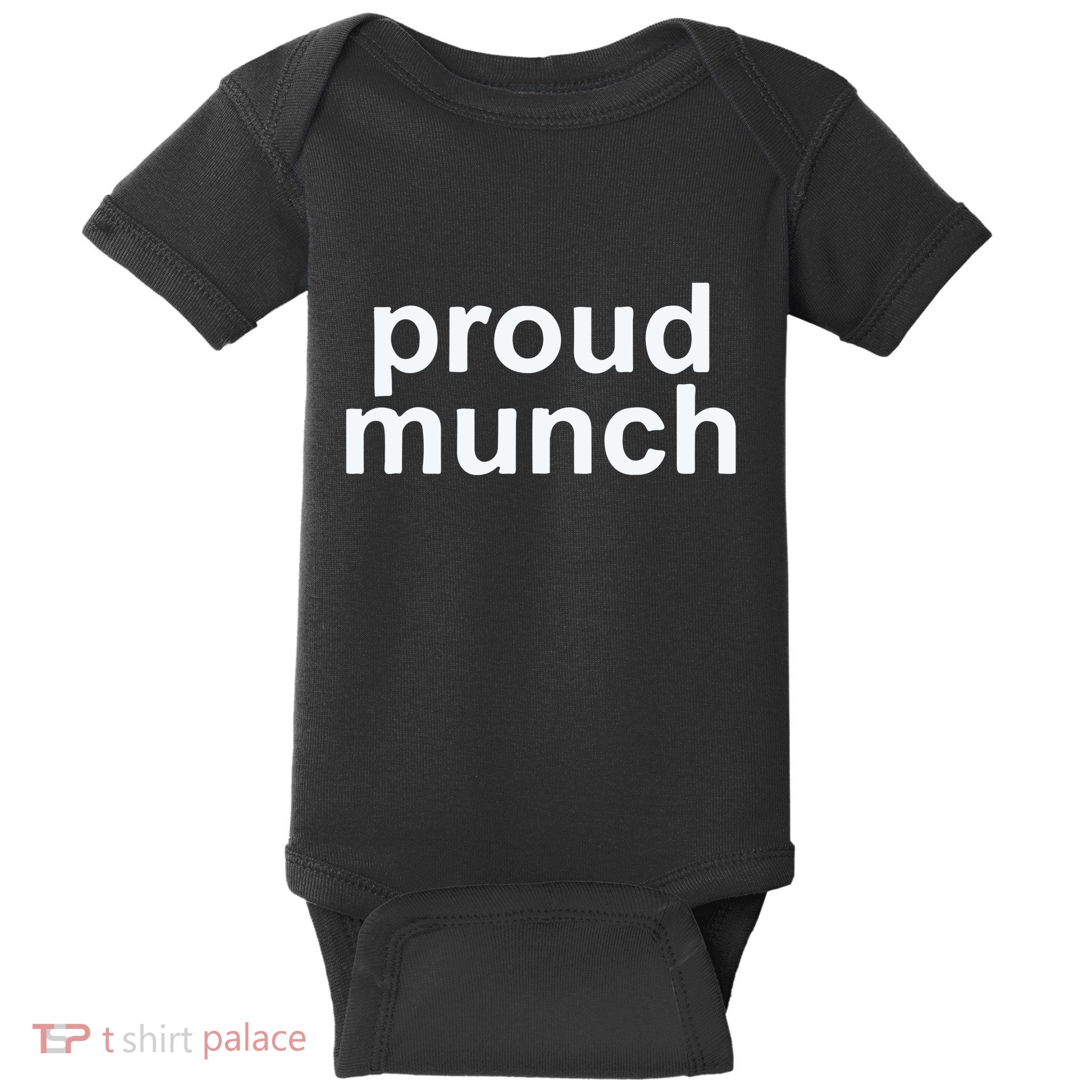 Proud Munch Ice Spice Munch Music Tiktok Funny Baby Bodysuit