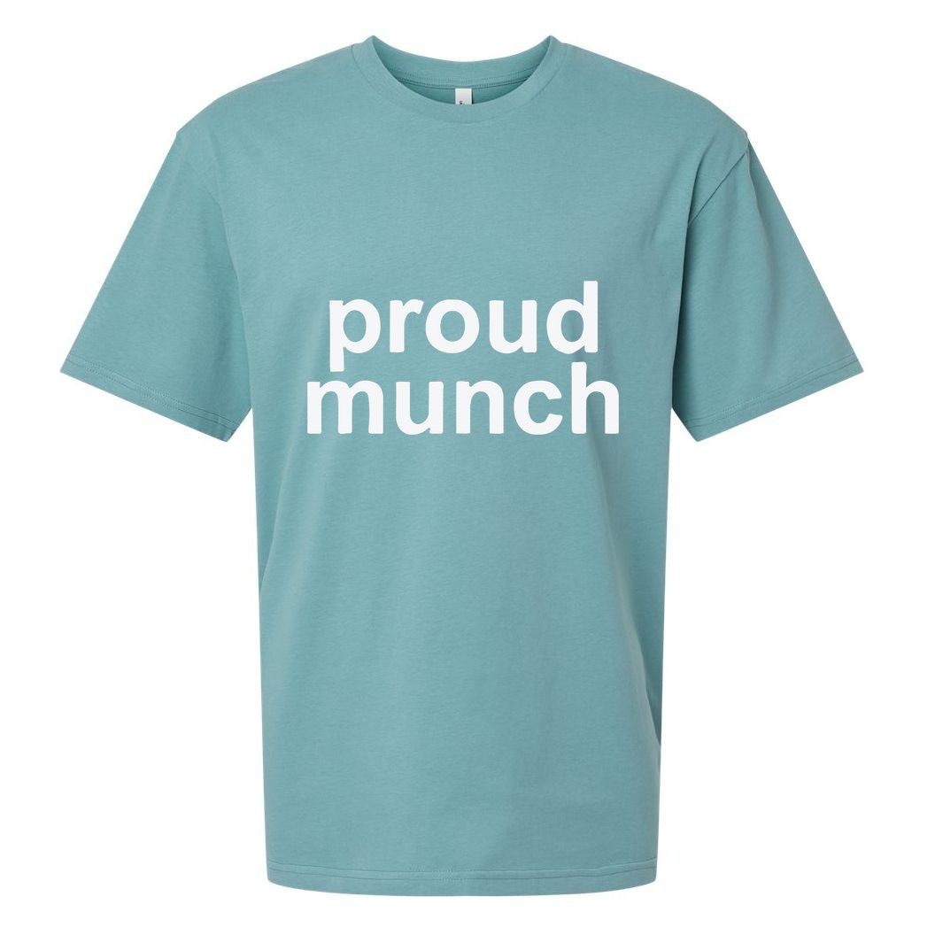 Proud Munch Ice Spice Munch Music Tiktok Funny Sueded Cloud Jersey T-Shirt
