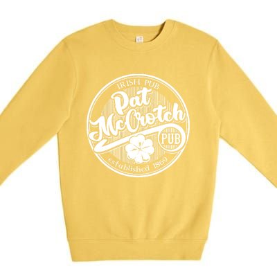 Pat McCrotch's Irish Pub St Patrick's Day Premium Crewneck Sweatshirt